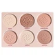 Палетка тіней для повік Match Eyeshadow Palette 6 кольорів Bogenia BG908 №001, 11,4 г - зображення 3