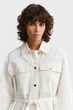Жіноча біла джинсова куртка WITH TIE DETAIL Gant M 4700417 - изображение 4