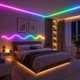 Світлодіодна LED стрічка RGB IC 5 м USB 5V, неонова гнучка підсвітка з пультом і додатком, IP68 - зображення 1