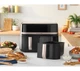 Фритюрниця повітряна Russell Hobbs Satis Fry DualBaske 27680-56 2800Вт 9л - зображення 5