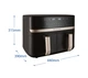 Фритюрниця повітряна Russell Hobbs Satis Fry DualBaske 27680-56 2800Вт 9л - зображення 7
