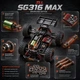 Машинка на радиоуправлении ZLL SG316 MAX 1:16 Black RC – монстр-трак 4WD с бесколлекторным двигателем, металлической трансмиссией, LED-подсветкой, до 80 км/ч, до 40 минут, до 300 м - изображение 4