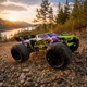 Машинка на радиоуправлении ZLL SG116 PRO 1:16 Green/Purple RC - монстр-трак 4WD с полностью пропорциональным управлением, LED-подсветкой, до 40 км/ч, до 30 минут, до 150 м - изображение 12