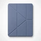 Чехол Case Pro Origami Smart Case Clear + Stylus для iPad Air 4/5 10.9" / iPad Pro 11" 2018-2022 с прозрачной задней частью и местом под стилус Dark Blue синий - изображение 1