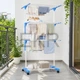 Складана сушарка для білизни на колесах Garment Rack With Wheels (JU-8480) - изображение 4