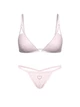 Кружевной комплект белья со стразами Victoria's Secret Pink бралетт и трусики стринги 1160655131 (Розовый S) - изображение 1