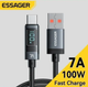 Високоякісний кабель швидкої зарядки з дисплеем Essager 100W - зображення 5