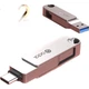 Флеш-накопитель ASUS Aduo 256 ГБ Type-C USB 3.2, двойной интерфейс для телефонов и компьютеров, PM310, цвет «космическое серебро». - изображение 2