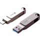 Флеш-накопитель ASUS Aduo 256 ГБ Type-C USB 3.2, двойной интерфейс для телефонов и компьютеров, PM310, цвет «космическое серебро». - изображение 3