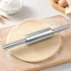 Скалка из нержавеющей стали Rolling Pin с вращающимся валиком 30 х 5 см (R97330-30) - изображение 4