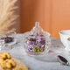 Конфетница стеклянная с крышкой Ø 8 см высота 10,5 см прозрачная гравированная - изображение 5