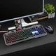 Ігрова клавіатура та миша T750 USB RGB дротовий комплект підсвітка мультимедійні клавіші чорний ПК - зображення 2