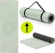 Коврик спортивный Actiget TPE для йоги и фитнеса 183 x 61 x 0.6 см Mint/Black (ACT0022) - изображение 12