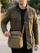 Сумка планшет через плечо мужская Vintage leather-21227 Оливковая - изображение 2