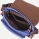 Сумка мессенджер через плечо мужская Vintage leather-21250 Синяя - изображение 7