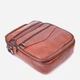 Сумка планшет через плечо мужская из натуральная кожи Vintage leather-21277 Рыжяя - изображение 6