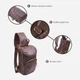 Сумка слинг через плечо мужская из натуральная кожи Vintage leather-21303 Коричневая - изображение 5