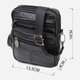 Сумка планшет через плечо мужская из натуральная кожи Vintage leather-21483 Черная - изображение 5
