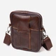 Сумка планшет через плечо мужская из натуральная кожи Vintage leather-21484 Коричневая - изображение 2