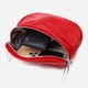 Сумка на пояс бананка женская из натуральная кожи Vintage leather-22081 Красная - изображение 6