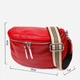 Сумка на пояс бананка женская из натуральная кожи Vintage leather-22081 Красная - изображение 7