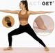 Коврик спортивный Actiget TPE для йоги и фитнеса 183 x 61 x 0.6 см Pink/Grey (ACT0023) - изображение 9