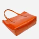 Сумка шоппер женская из натуральная кожи Vintage leather-22096 Рыжяя - изображение 4