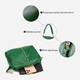 Сумка шоппер женская из натуральная кожи Vintage leather-22097 Зеленая - изображение 8
