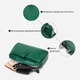 Сумка кросс боди через плечо женская из натуральная кожи Vintage leather-22101 Зеленая - изображение 5