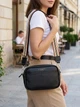Сумка кросс боди через плечо женская из натуральная кожи Vintage leather-22123 Черная - изображение 10