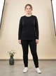 Лонгслів жіночій ASOS Design Maternity з органічної бавовни чорний 44-46 - изображение 1