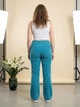 Штани-кльош жіночі ASOS Design вельветові бірюзові W32/L32 48-50 - изображение 2