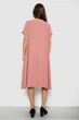 Сукня жіноча однотонна повсякденна пудровий 214R209 AGER 54 (3XL-4XL) - зображення 4