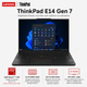 Ноутбук 14" Lenovo ThinkPad E14 Gen 7 AMD Ryzen 7 250 16GB 512GB SSD Radeon 780M DOS Eclipse Black (21T1S0P600) - зображення 1