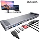 Док-станція Choetech 10-in-1 USB-C to HDMI + USB-C 3.0 + 2xUSB-A 3.0 + 2xUSB-A 2.0 + 3.5mm + SD/TF + USB-C PD 100W Gray (HUB-M92-GY) - зображення 2