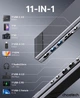 Док-станція Choetech 10-in-1 USB-C to HDMI + USB-C 3.0 + 2xUSB-A 3.0 + 2xUSB-A 2.0 + 3.5mm + SD/TF + USB-C PD 100W Gray (HUB-M92-GY) - зображення 5
