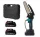 Аккумуляторная мини пила Makita DUC155Z для сада и обрезки деревьев с двумя аккумуляторами 5Ач и шиной 15 см мощный садовый инструмент для быстрой распиловки древесины для хозяйственных работ беспроводная модель с высокой автономностью работы - изображение 1