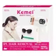 Фотоэпилятор Kemei KM-7106 белый • Домашний IPL-эпилятор для удаления волос на лице, ногах, руках, теле, подмышках и зоне бикини. 58086 - изображение 4