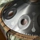 Ханг Handpan D Kurd 9 нот 55 см графітово-сріблястий з мандалами - зображення 2