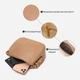 Сумка багет седло женская из натуральная кожи Vintage leather-22128 Бежевая - изображение 5