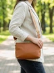 Сумка кросс боди через плечо женская из натуральная кожи Vintage leather-22139 Рыжяя - изображение 2