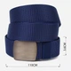 Ремінь чоловічий тканинний Vintage leather-20596 110 см Синій - зображення 4