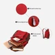 Сумка-рюкзак женская тканевая 6 л Vintage leather-22144 6 л Бордовая - изображение 5