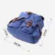 Рюкзак тканевый 15 л вмещает формат А4 Vintage leather-22154 Синий - изображение 5