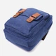 Сумка-рюкзак мужская тканевая 5.6 л Vintage leather-22165 Синяя - изображение 4