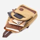 Сумка-рюкзак мужская тканевая 4.5 л Vintage leather-22178 Песочная - изображение 9