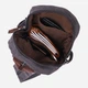 Сумка-рюкзак мужская тканевая 6 л Vintage leather-22179 Черная - изображение 8