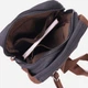 Сумка слинг через плечо мужская Vintage leather-22187 Черная - изображение 8