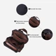 Сумка слінг через плече чоловіча Vintage leather-22192 Чорна - зображення 5