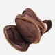 Сумка слинг через плечо мужская Vintage leather-22191 Коричневая - изображение 8